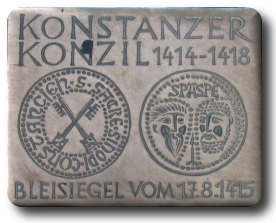 Imagen de la placa conmemorativa del Concilio de Constanza