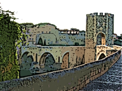Imagen del puente de Besalú