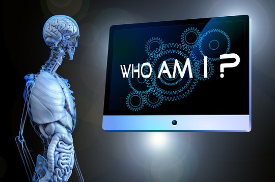 Representación de la anatomía del ser humano ante la pregunta ¿quién soy? 
